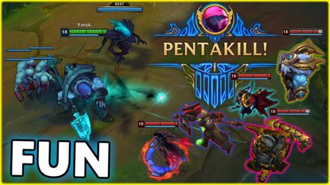 Wood Division PENTAKILL LOL FUN Moments 2022 23 YouTube