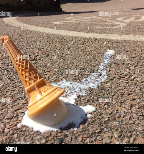 Dropped Ice Cream Cone Hi Res Stock Photography And Images Alamy