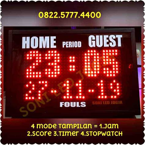 Papan Skor Futsal Basket Voli Badminton Tenis Scorboard Voly