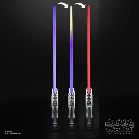 Star Wars Sabre Laser Dark Revan Fx Elite Avec Lame Amovible 2 Couleurs Et Crystal Amovible