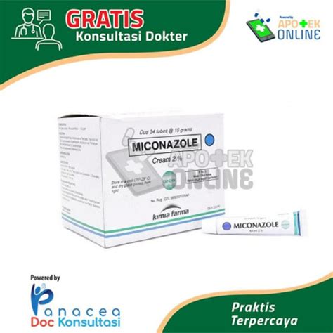 Promo Miconazole Cream Box Salep Anti Jamur Kadas Kurap Panu Kota