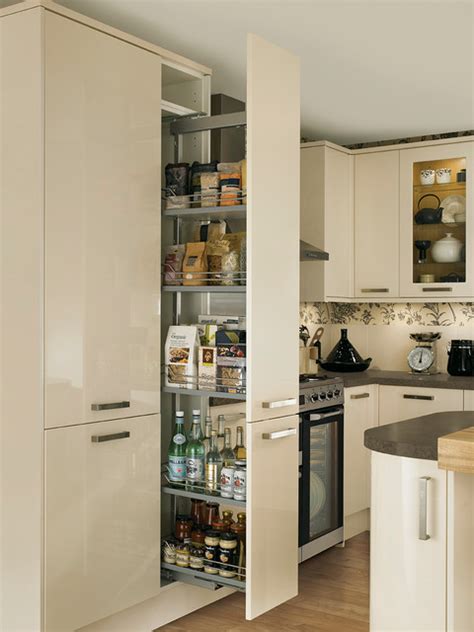 Pull Out Kitchen Larder Contemporary Kitchen Other By Howdens