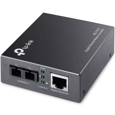 Convertidor De Medios Tp Link MC210CS Gigabit Fibra Optica Mono Modo