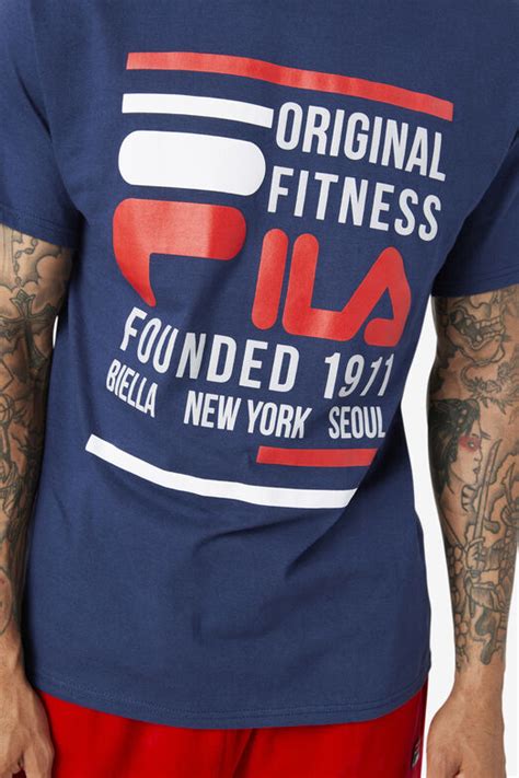 Original Fitness Short Sleeve Cotton Tee Shirt Fila