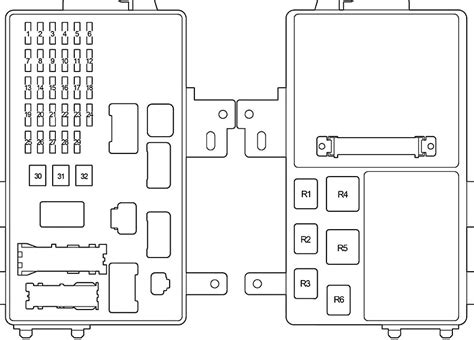 Lexus Es 300 2001 2006 Fuse And Relay Box Fuse Box Diagrams