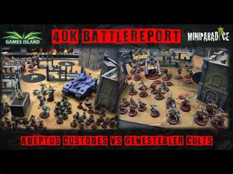 Warhammer K Battlereport Adeptus Custodes Vs Genestealer Cults