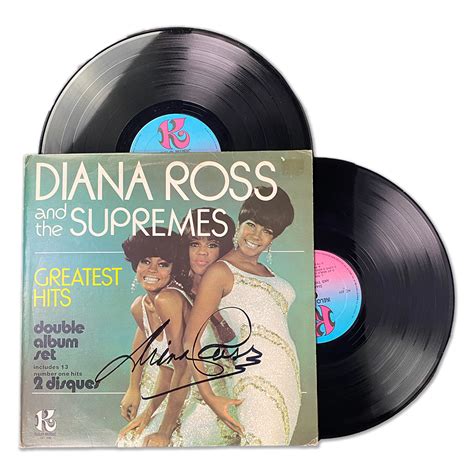 Diana Ross Autographed Limited Supremes Greatest Hits Lp Diana Ross