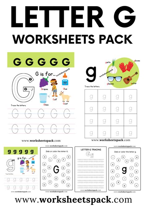 Free Letter G Printable Worksheets Worksheetspack