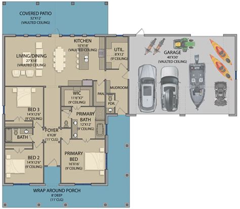 2600 Square Foot Modern Ranch Barndominium Plan With 14 12112023