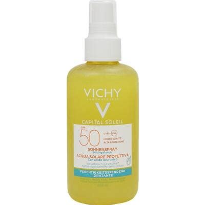 VICHY CAPITAL Soleil Sonnenspray Hyaluron LSF 50 Package Sizes 200 Ml