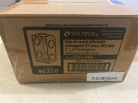 Caja Tipo Chalupa 2x4 Rectangular Reforzada Volteck 16 Pieza Meses