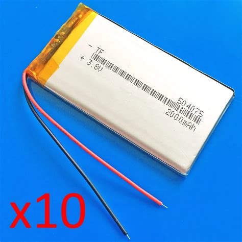 Pcs V Mah Lipo Polymer Lithium Rechargeable Battery Cells