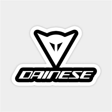 dainese logo white  racingracingmania dainese white stickers logo