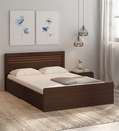 Buy Kuruma King Size Bed In Wenge Finish With Box Storage At 27 OFF By