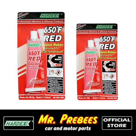 HARDEX Silicone Gasket Maker RTV Red 650F RS 650 653 Shopee