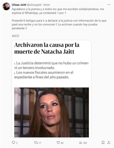 Contra Quén Apuntó Ulises Jaitt Después De Que Archivaran La Causa Por La Muerte De Natacha Tn