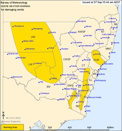 Nsw Severe Weather Warning Damaging Winds Ewn Au Alert