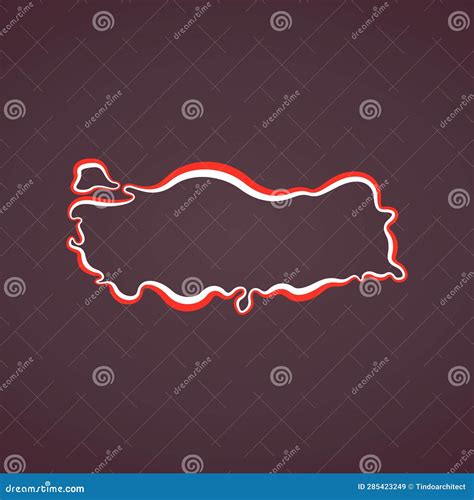 Turkey Outline Map Stock Illustration Illustration Of Republic