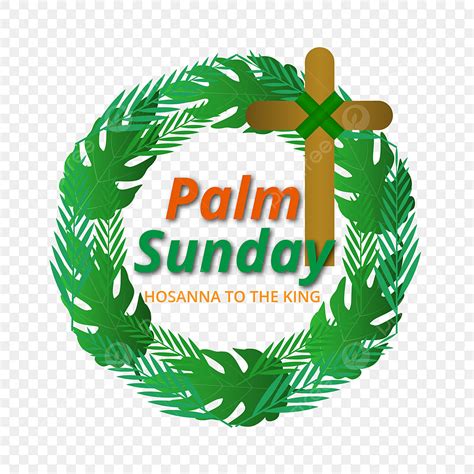 Palm Sunday Vector Hd Png Images Fulgent Round Palm Sunday Vector