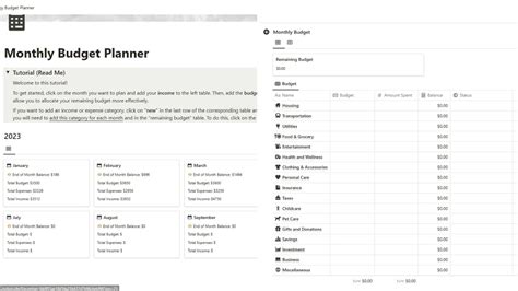 10 Best And Free Notion Budget Templates 2025