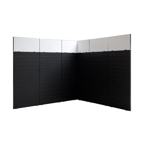 FlexiSlotKanallı Pano Fuar Standı Style Black 2 850 x 2 800 mm Köşe