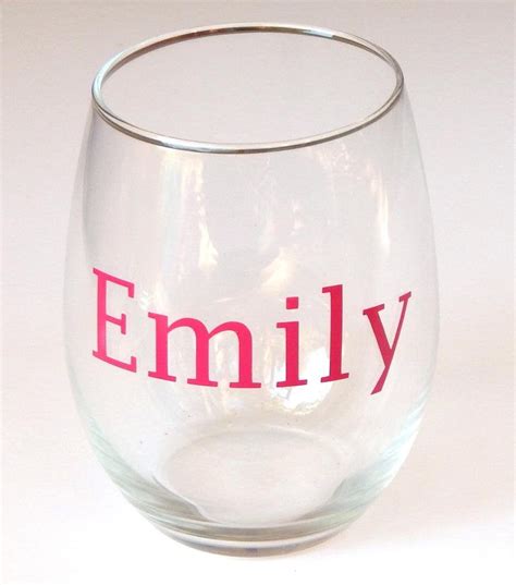 Personalized Stemless Wine Glasses Custom Stemless Wine Etsy