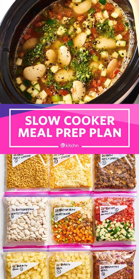 Meal Prep Plan A Week Of Slow Cooker Meals Slow Cooker Meal Prep