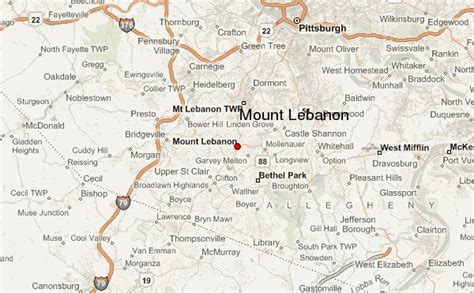 Mount Lebanon Location Guide