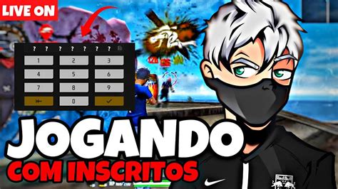 Free Fire Ao Vivo Jogando Apostado Jogando Inscritos Upando