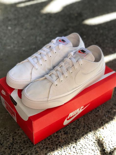 Nike Court Legacy Canvas Triple White W Women S Fashion Footwear