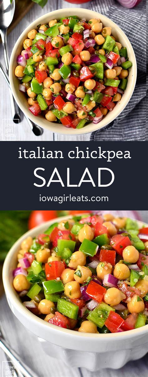 Italian Chickpea Salad Iowa Girl Eats