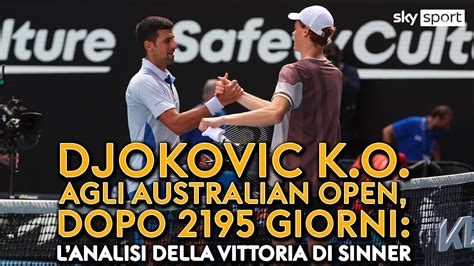 Australian Open Sinner In Finale Dopo Aver Battuto Djokovic L