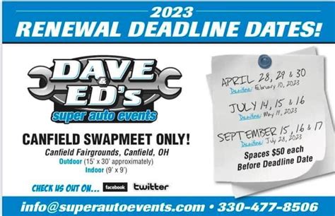 Canfield Spring Swap Meet Canfield Fairgrounds April 28 2023