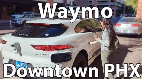 Waymos Driverless Jaguar I Pace In Downtown Phoenix Youtube