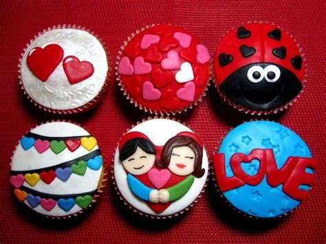 Cupcakes Cupcakes Amor Y Amistad Cupcakes Aniversario Amor Galletas