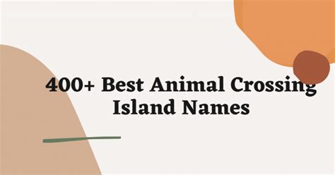 400 Nombres De Islas De Animal Crossing Ideas Y Sugerencias Nombres Db