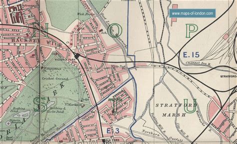 Map of Hackney, London