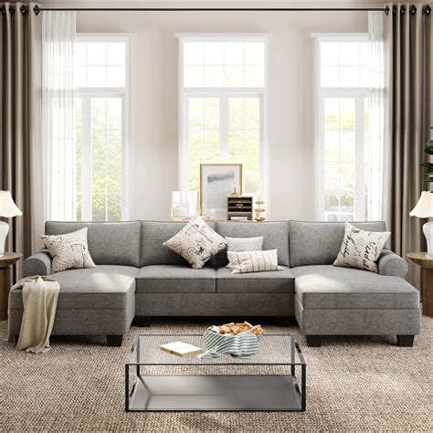 Merax Pieces Sectional Living Room Sofa Sets U Shaped Couch With