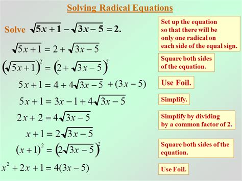 Solving Radical Equations - Tessshebaylo