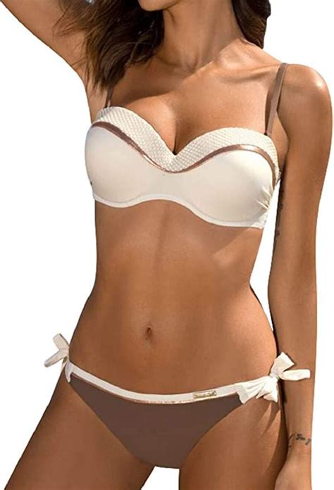 Heekpek Conjunto Bikini Mujer Push Up Sexy Two Piece Bikini Traje De