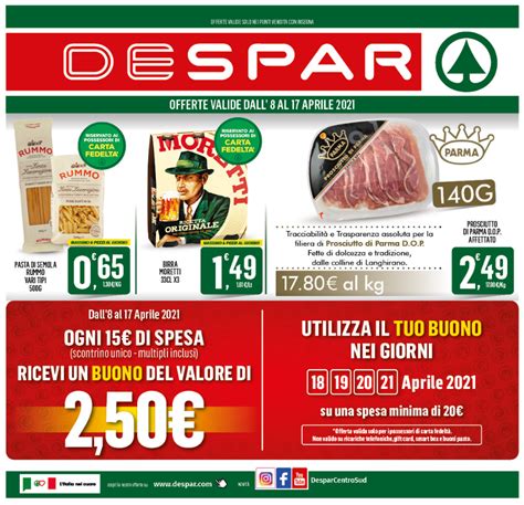 OFFERTE VOLANTINO DESPAR COSENZA PRIME