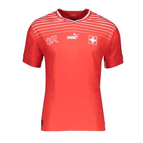 PUMA Schweiz Auth Trikot Home WM 2022 Rot F01 Rot