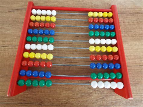 Vintage Wooden Abacus Educational Large Counting Frame 100 Etsy