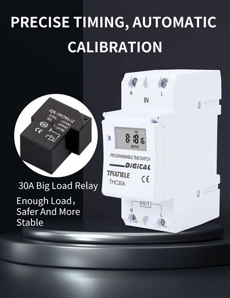 Din Rail Wire Weekly Days Programmable Digital Time Switch Relay