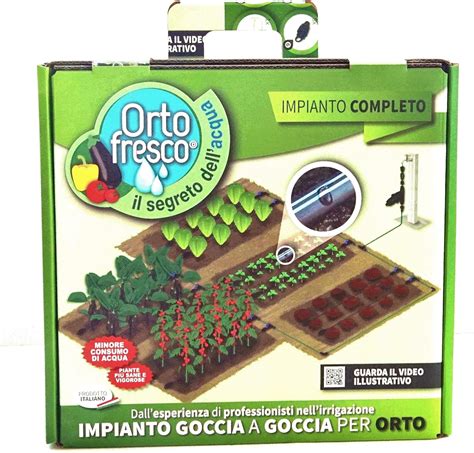 Orto Fresco Kit Professionale Di Irrigazione A Goccia Per Orto Fino A