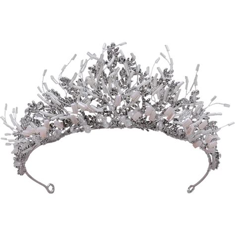 Elegant Silver Beading Rhinestone Tiara 2020 Metal Bridal Hair