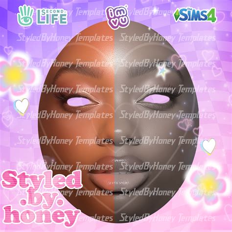 DSR 005 Ready To Use IMVU Skin Mesh Head Second Life Skin Template