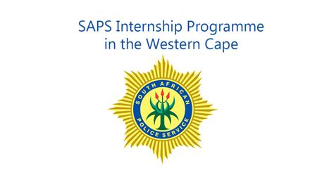 SAPS Internship Programme In The Western Cape Jobcare