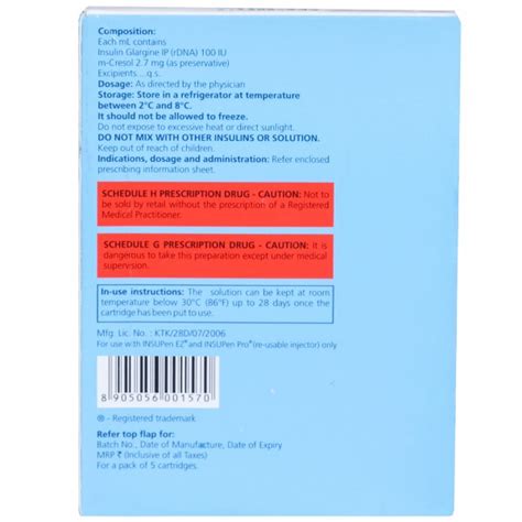 Buy Basalog Refil 100 IU Ml 3 Ml Cartridge 5 Cartridge In Wholesale