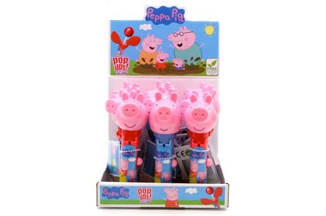 PEPPA PIG POP UPS LOLLIPOP GUSTO FRAGOLA Pz 12 X 10g Bip